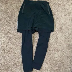 Lulu Lemon running shorts with liner tights